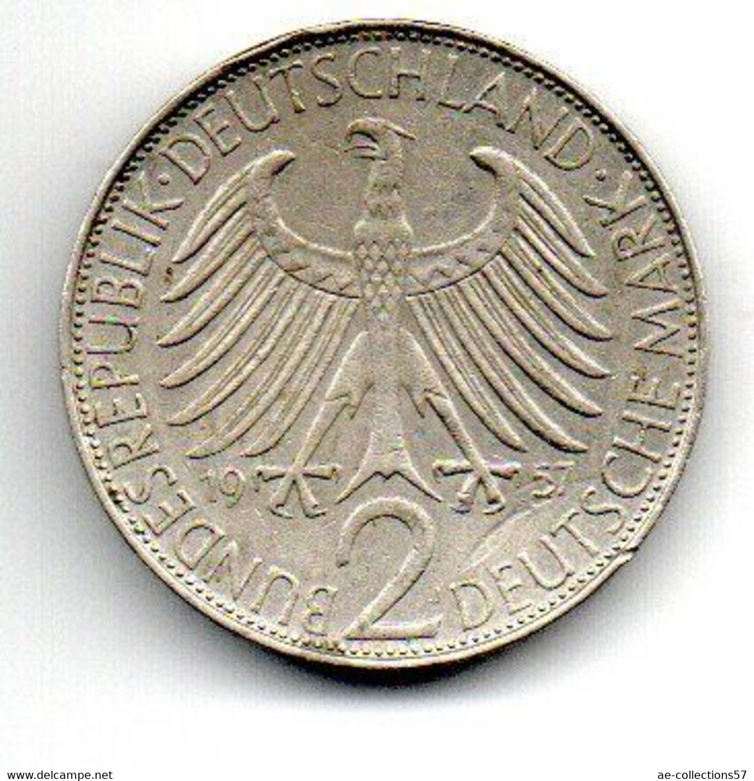 Allemagne - 2 Mark 1957 J TTB - 2 Marchi