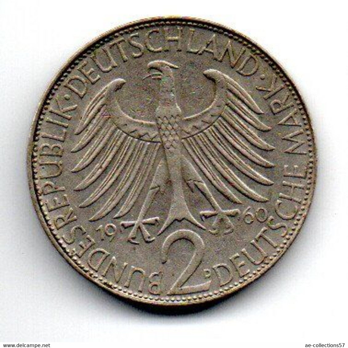 Allemagne - 2 Mark 1960 D TTB - 2 Mark