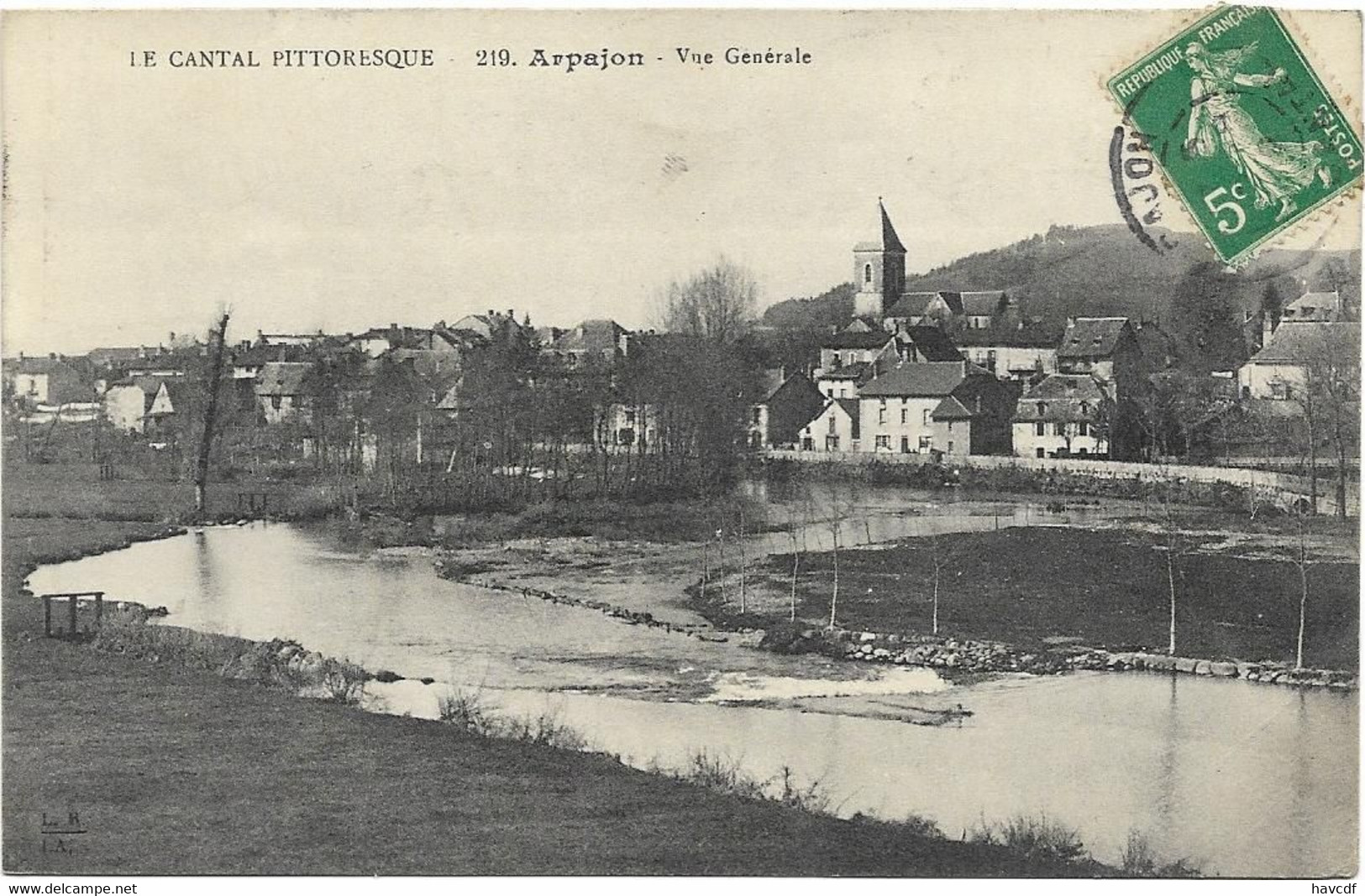 CPA - LE CANTAL PITTORESQUE - 219 - Arpajon - Vue Générale - Arpajon Sur Cere