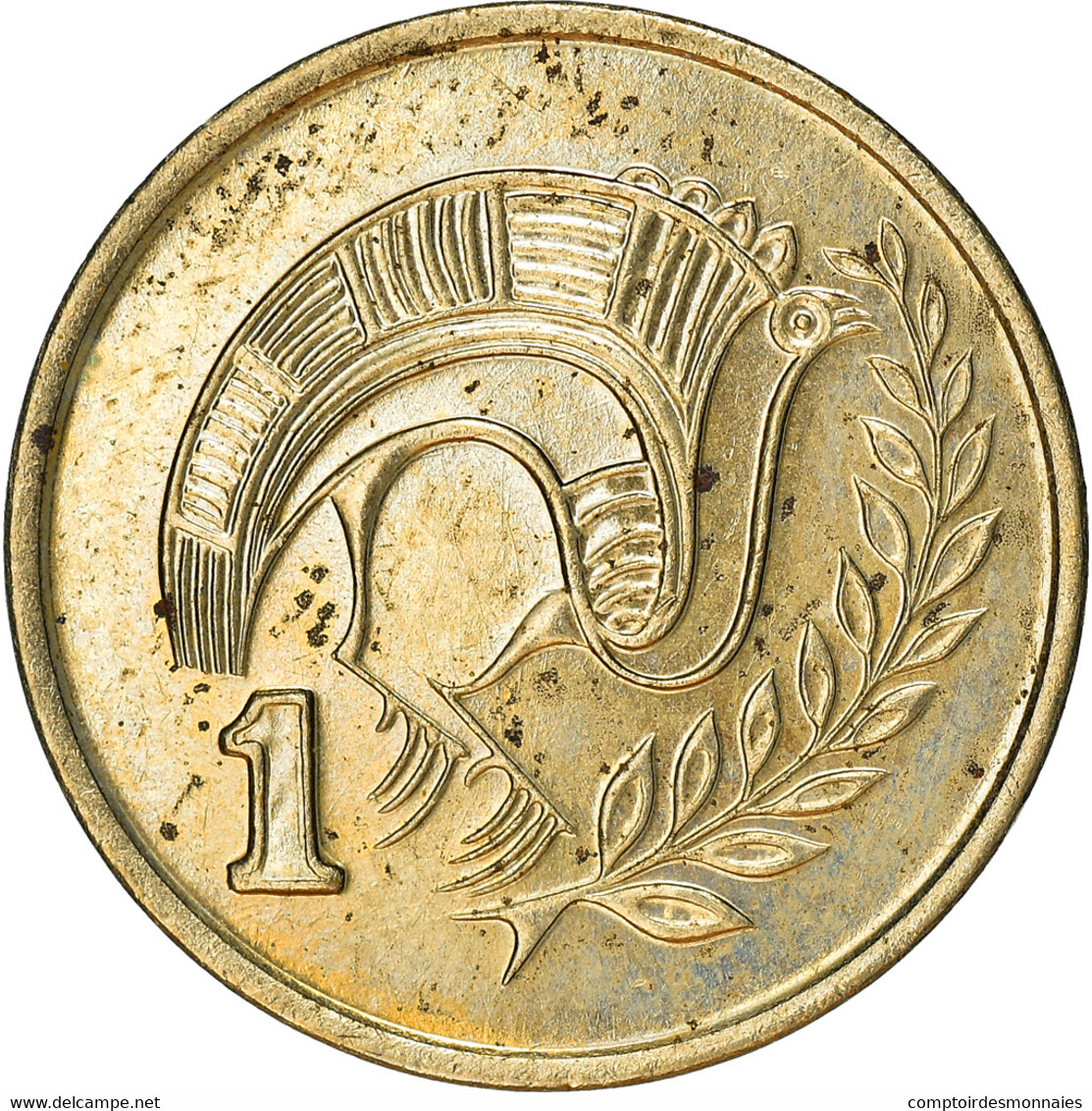 Monnaie, Chypre, Cent, 1988, TTB, Nickel-brass, KM:53.2 - Cyprus