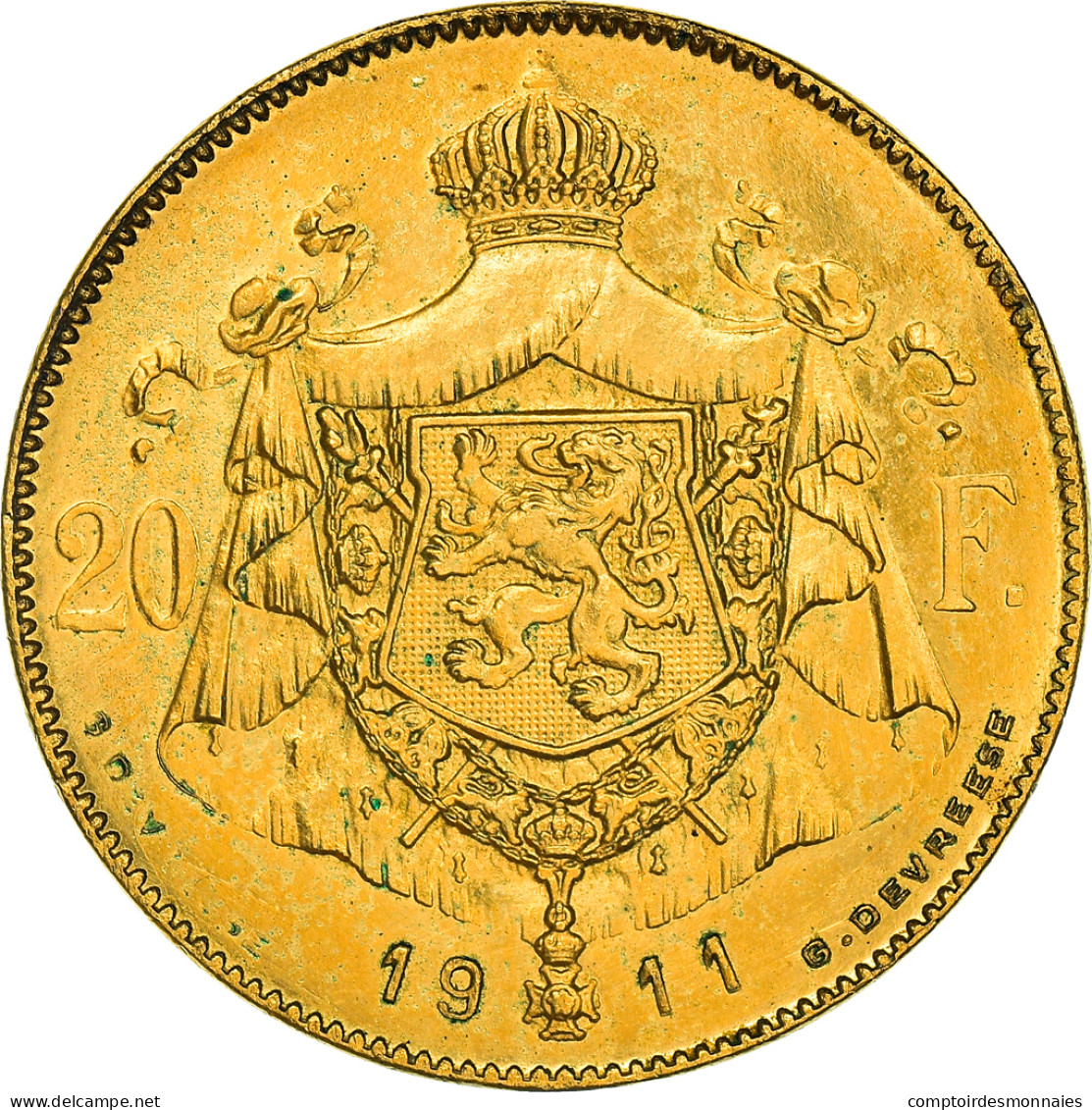 Monnaie, Belgique, Albert I, 20 Francs, 1911, Bruxelles, ESSAI, SPL+, Argent - Probe- Und Nachprägungen