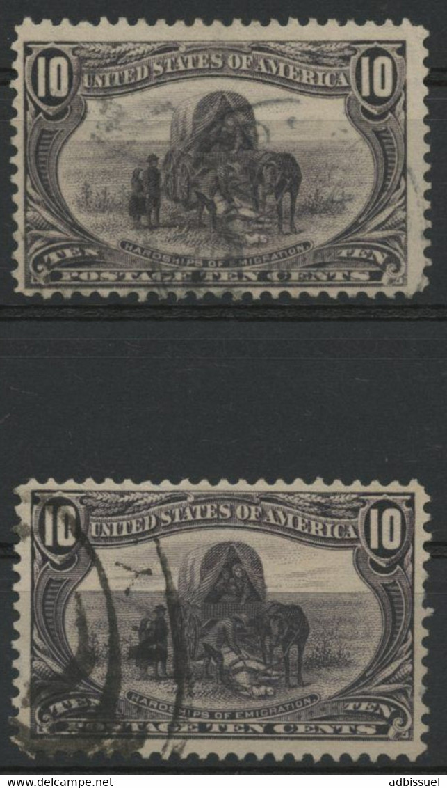 USA N° 290 / N° 134 (x2) Value 45 € Ministry Of Emigration. Used - Oblitérés