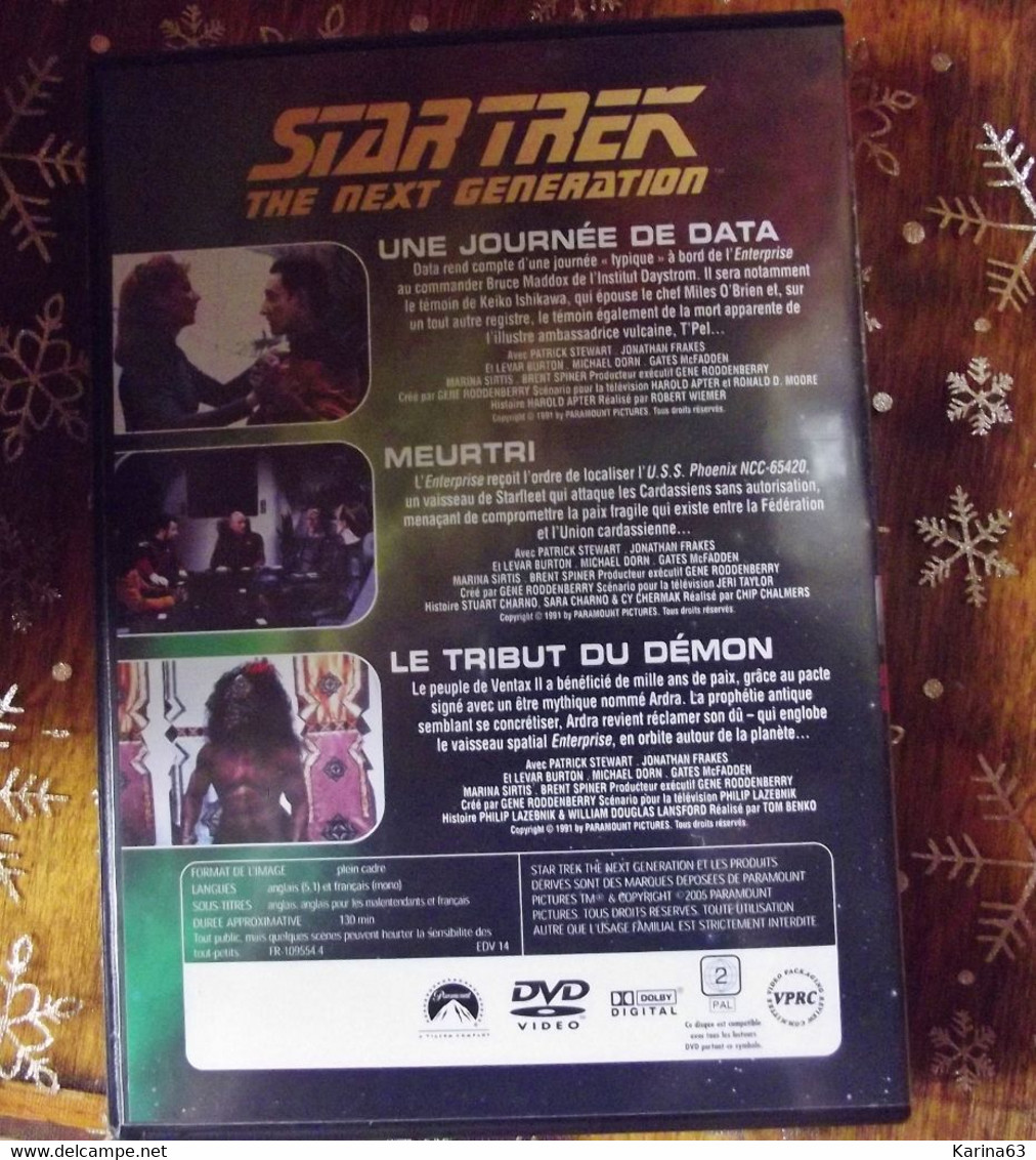 CLASSIC - STAR TREK - THE NEXT GENERATION 3 épisodes - Version Français & Original - PAL 2  : 85 - 86 - 87 - Verzamelingen, Voorwerpen En Reeksen