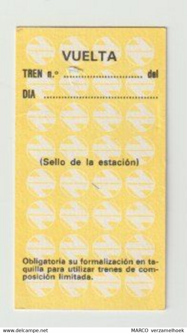 Carte D'entrée-toegangskaart-ticket: RENFA Pineda-blanes España (E) - Europe