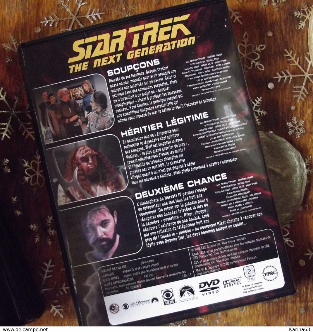 CLASSIC - STAR TREK - THE NEXT GENERATION 3 épisodes - Version Français & Original - PAL 2  : 148 - 149 - 150 - Collections & Sets