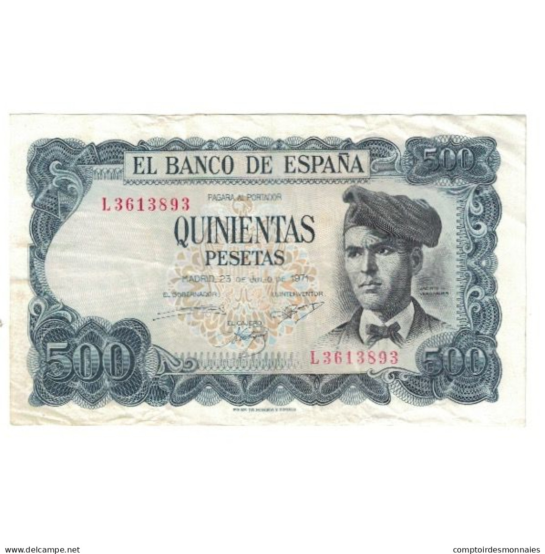 Billet, Espagne, 500 Pesetas, 1971, 1971-07-23, KM:153a, SUP - 500 Pesetas