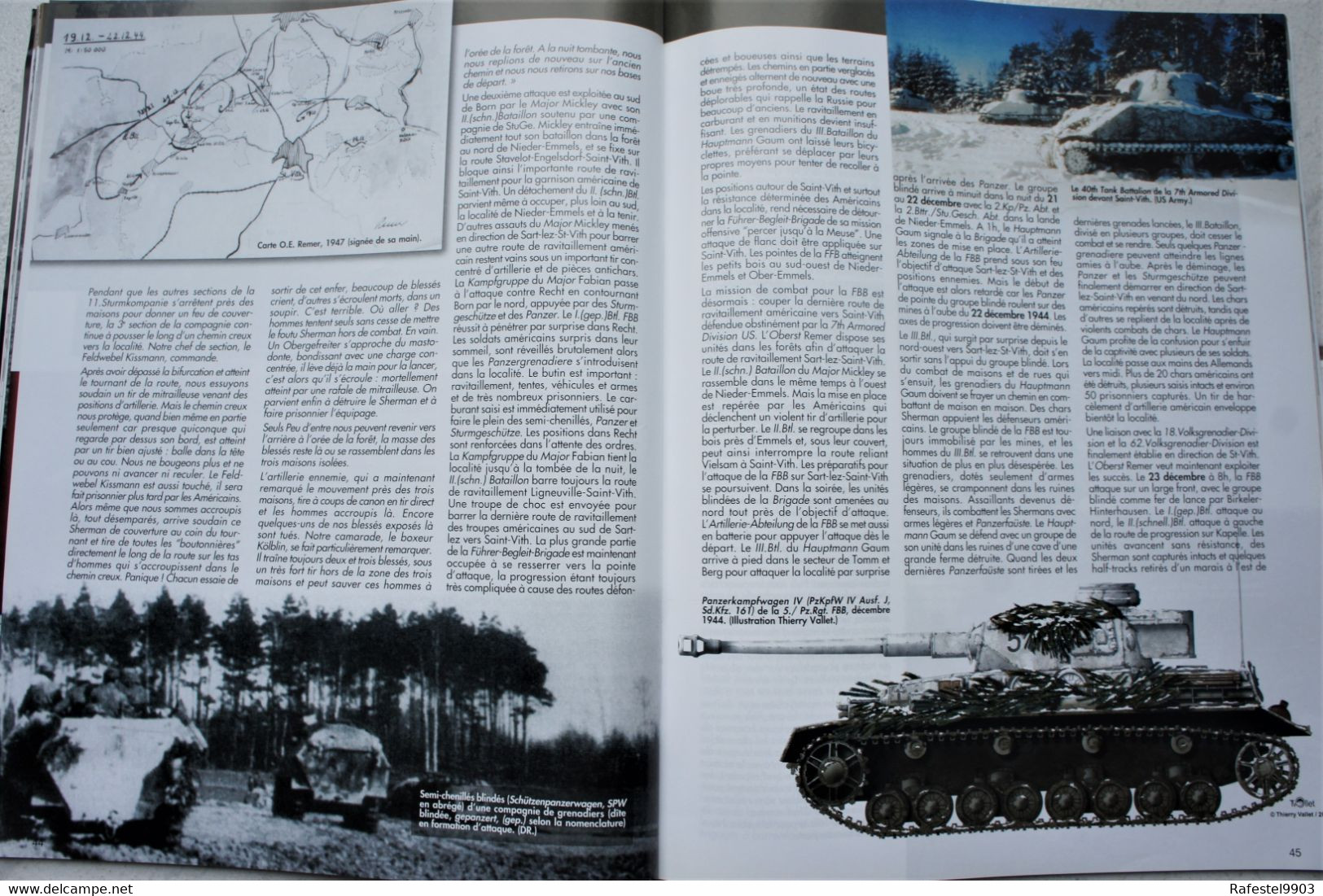 Revue Bataille des Ardennes 1944 Manhay Soy Malmedy Ligneuville Skorzeny Panzer Tank Chenogne Bastogne Langlir etc....