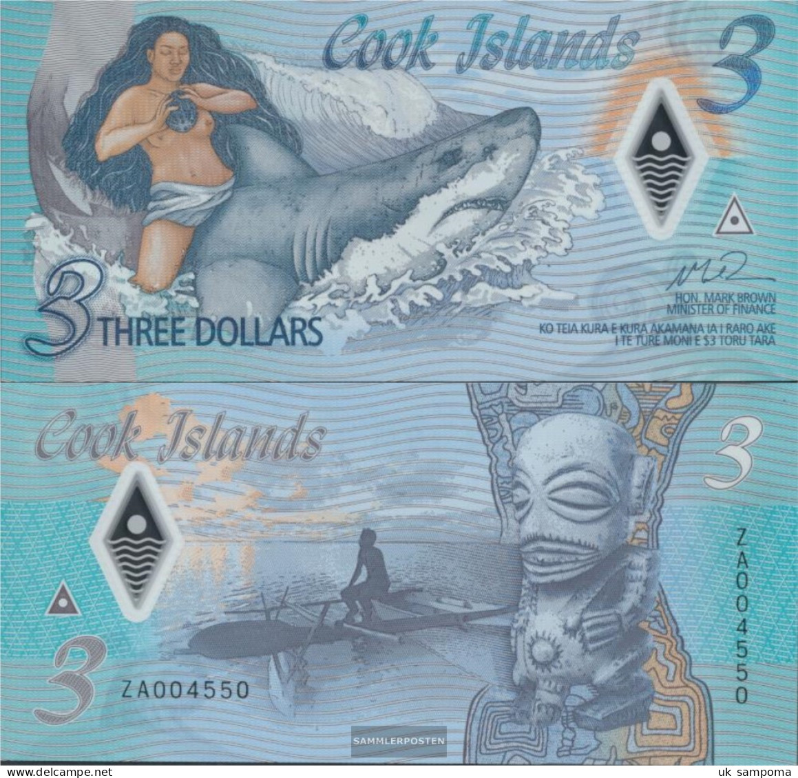 Cookinseln Pick-number: NEW Uncirculated 2021 3 Dollars - Cook Islands