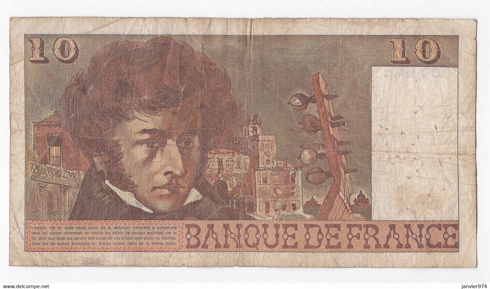 10 Francs Berlioz 2 3 1978 Alphabet X.303 N° 937440 - 10 F 1972-1978 ''Berlioz''