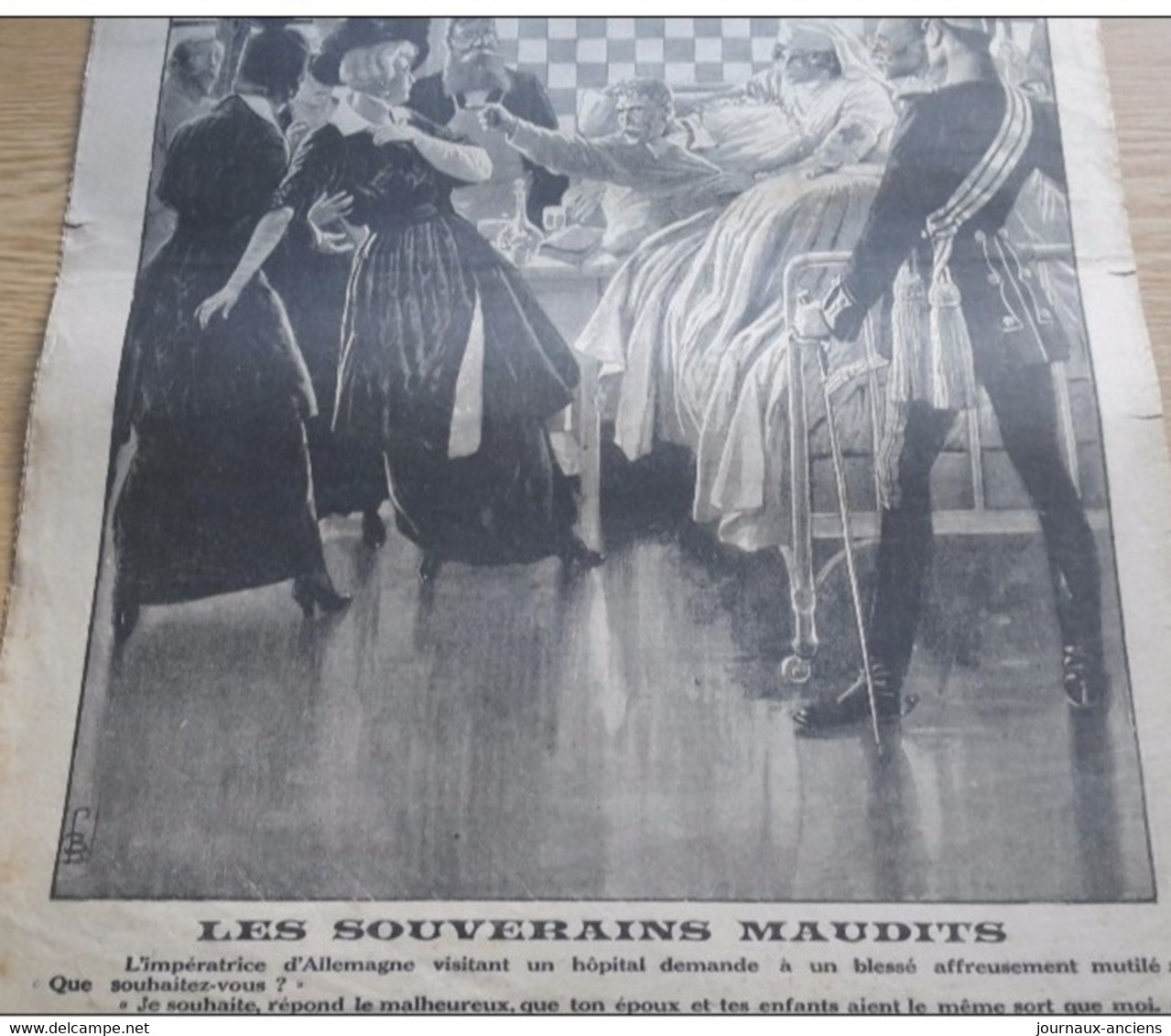 1915 LE ROI DES BELGES HOPITAL - LES INSTANTANES DE LA GUERRE - IMPÉRATRICE D'ALLEMAGNE  - LE PETIT JOURNAL