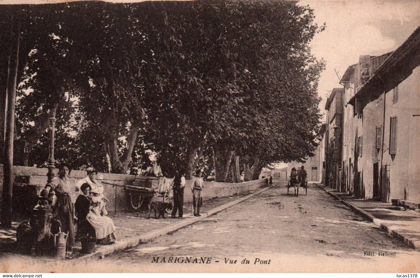 13 / MARIGNANE / VUE DU PONT / JOLIE CARTE / TAMPON MILITAIRE - Marignane