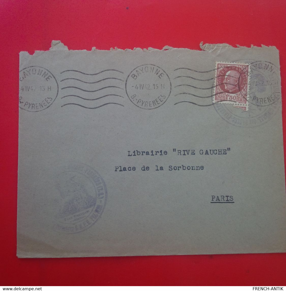 LETTRE BAYONNES POUR PARIS - Lettres & Documents