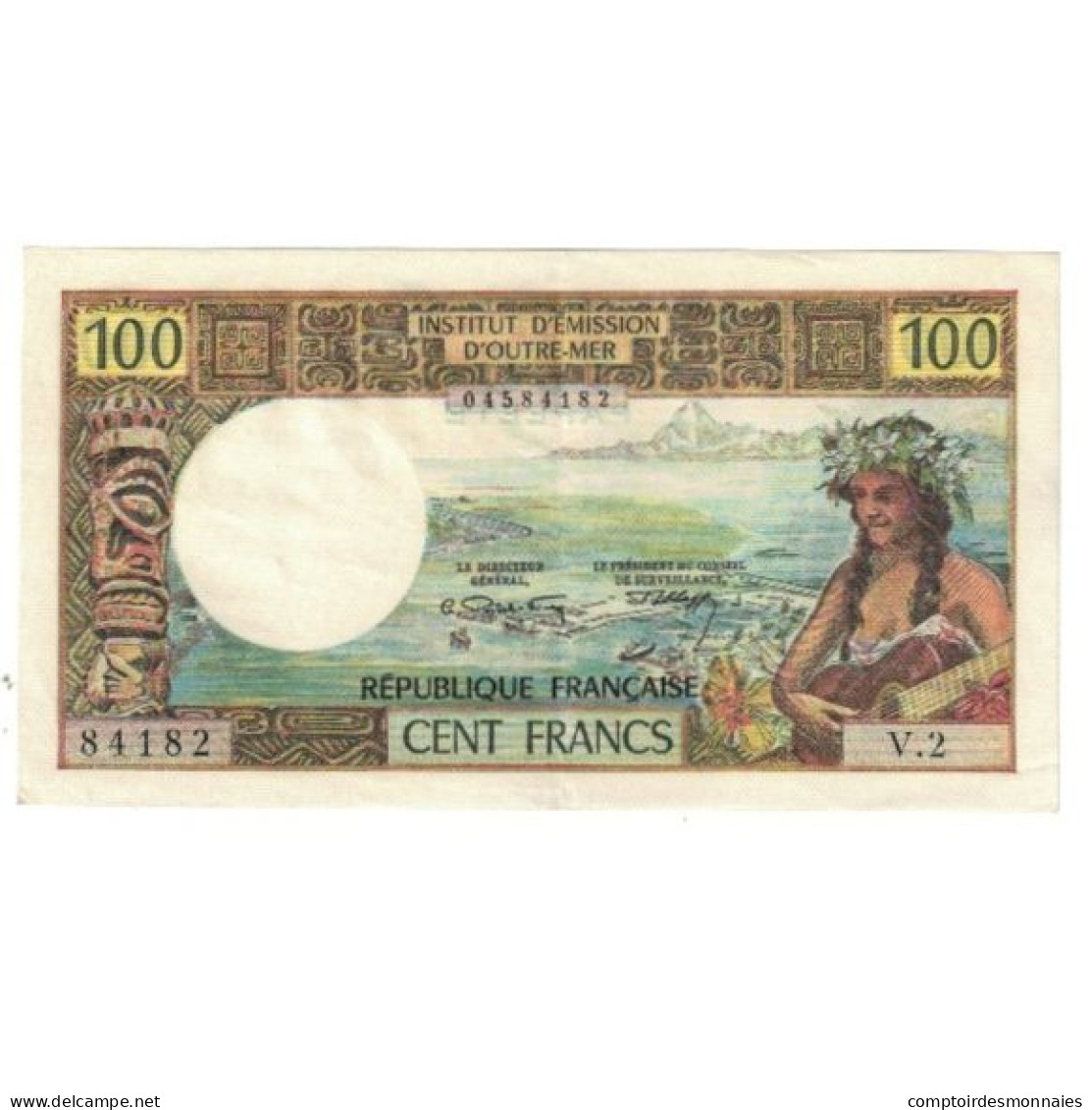 Billet, Tahiti, 100 Francs, KM:23, SPL - Papeete (Polinesia Francesa 1914-1985)