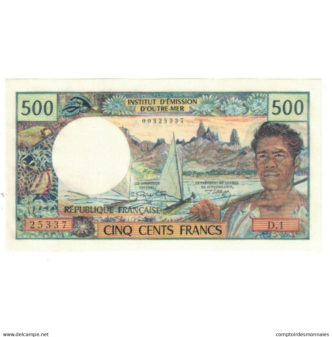 Billet, Nouvelle-Calédonie, 500 Francs, NOUMÉA, KM:60a, NEUF - Papeete (Frans-Polynesië 1914-1985)