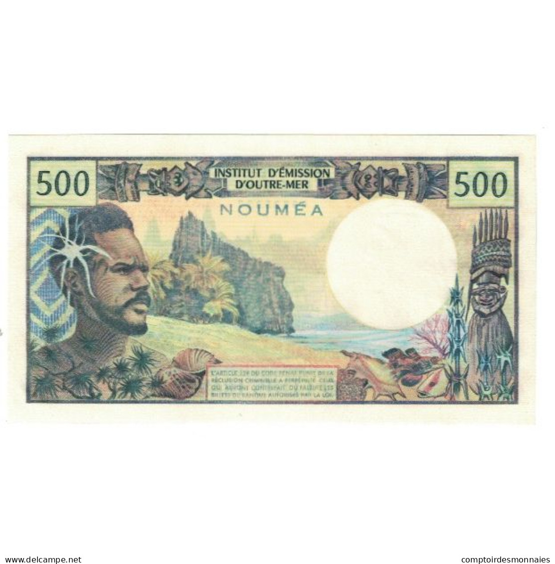 Billet, Nouvelle-Calédonie, 500 Francs, NOUMÉA, KM:60a, NEUF - Papeete (Frans-Polynesië 1914-1985)