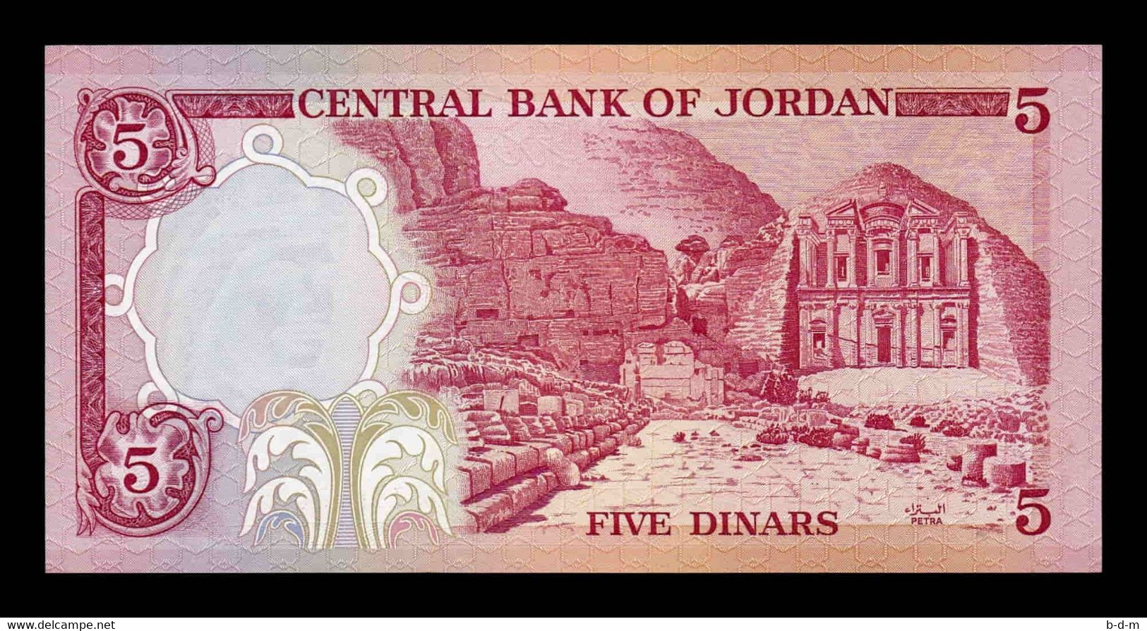 Jordania Jordan 5 Dinars 1992 Pick 19d Sign 19 SC UNC - Jordanië