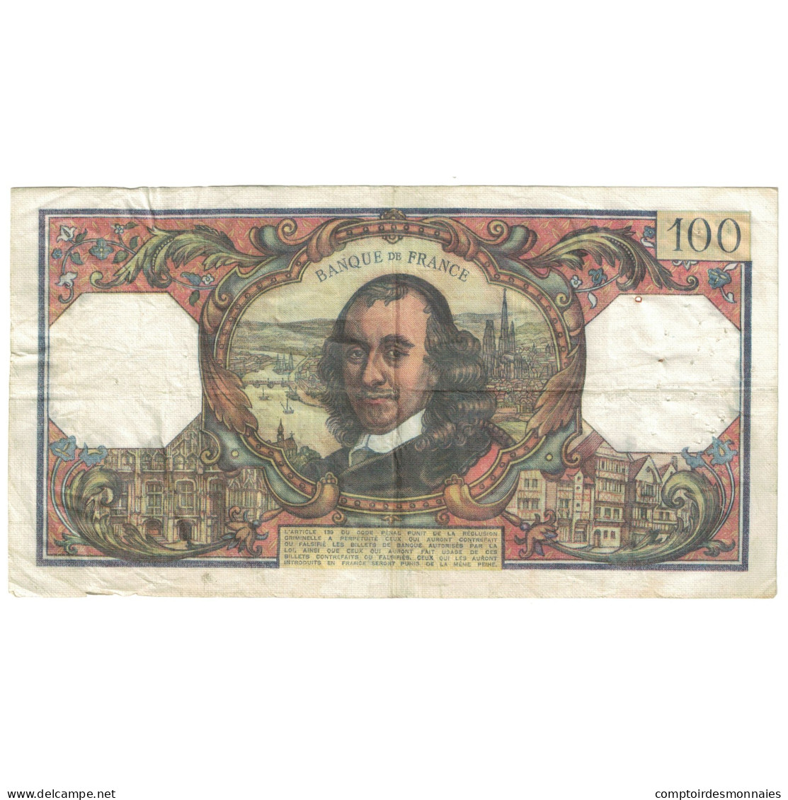 France, 100 Francs, 1973, 1973-07-05, TB, Fayette:65.47, KM:149d - 100 F 1964-1979 ''Corneille''