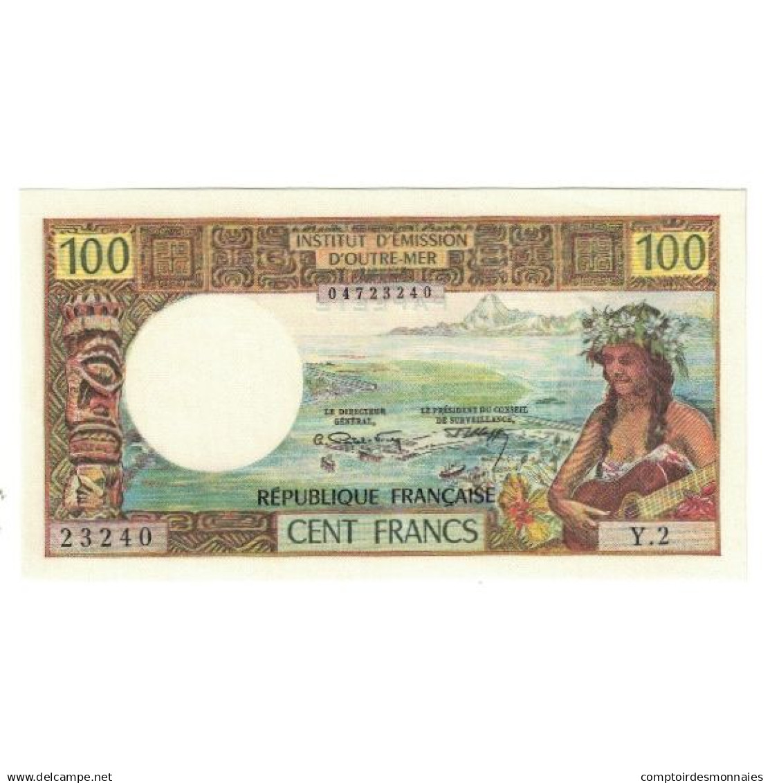 Billet, Tahiti, 100 Francs, KM:23, NEUF - Papeete (Polinesia Francesa 1914-1985)