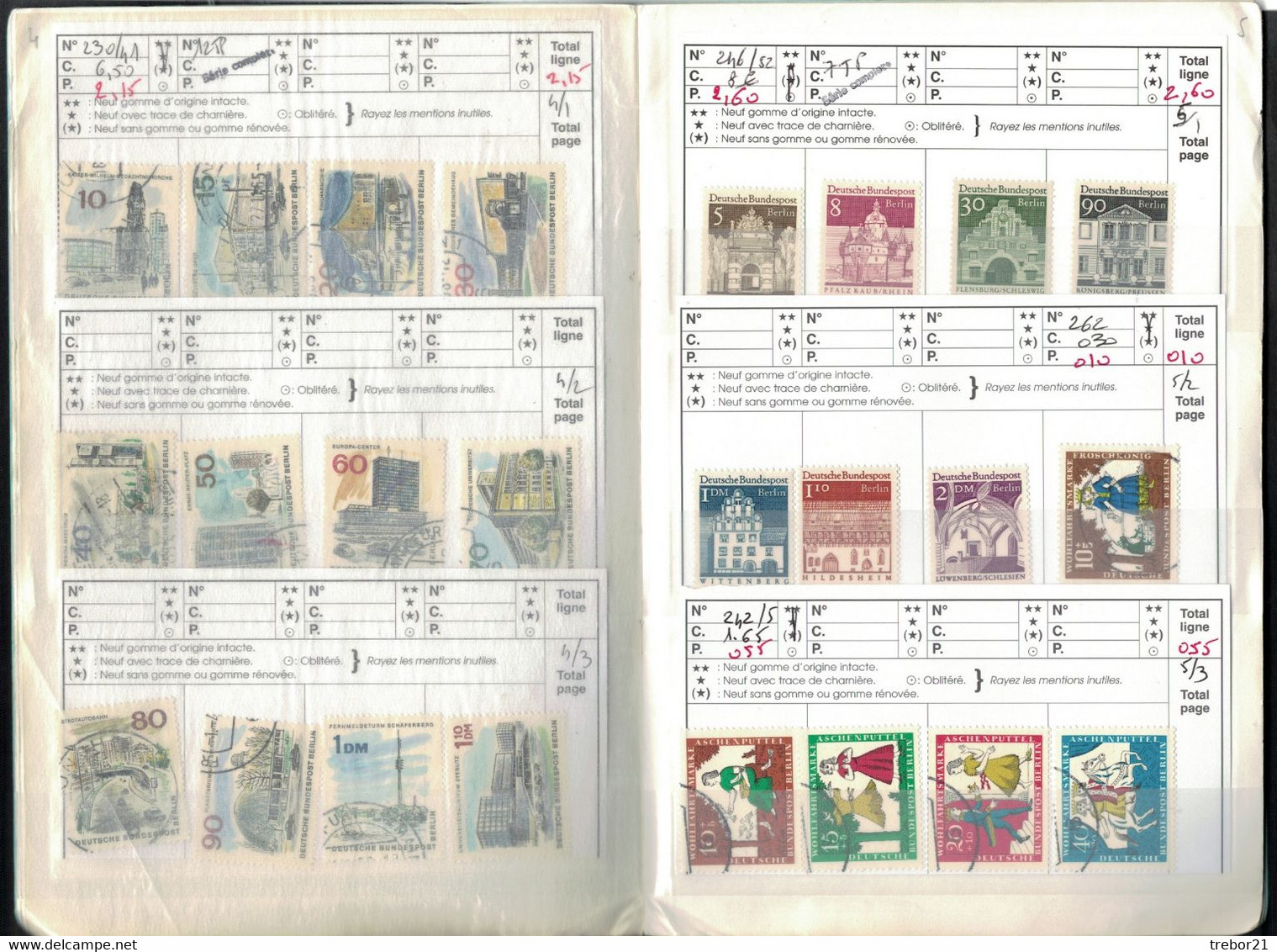 ALLEMAGNE - BERLIN. Cote Yvert De  2001 = 436 €uros - Collections (en Albums)