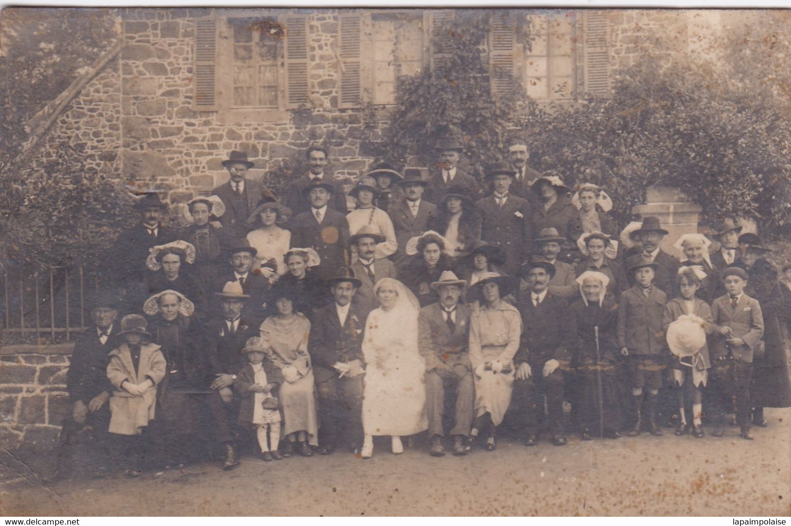 Carte Photo Tréguier 1921 Photo Mariage  Famille Plusquellec Coiffes Du Trégor Et Du Pays De St Brieuc Réf 9953 - Identified Persons