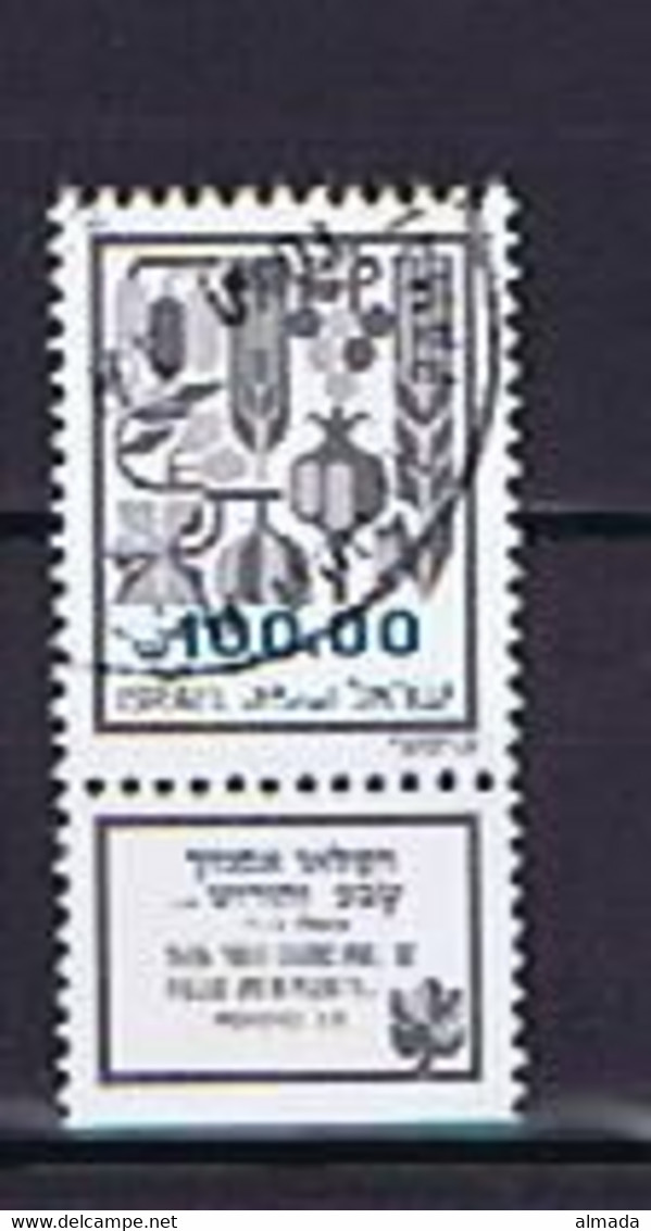 Israel 1984: Mi.-Nr. 965x No Phosphor, Used With TAB, Gestempelt - Used Stamps (with Tabs)