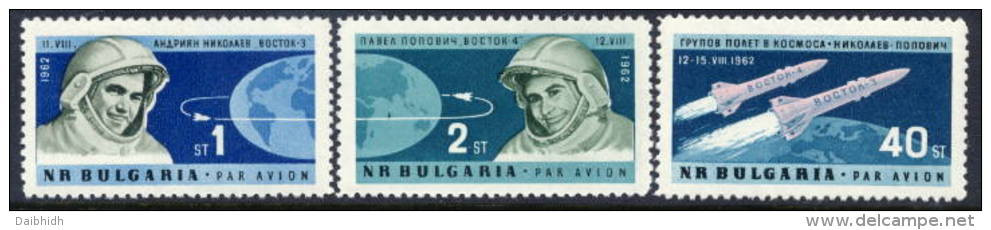 BULGARIA 1962 Vostok 3 And 4 Team Flights Set  MNH / **.  Michel 1355-57 - Nuevos