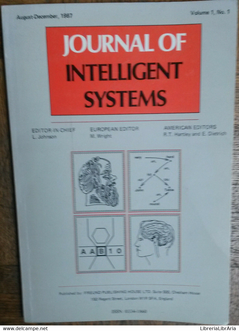 Journal Of Intelligent Systems Vol.1-AA.VV.-Freund Publishing House Ltd,1987-R - Other & Unclassified