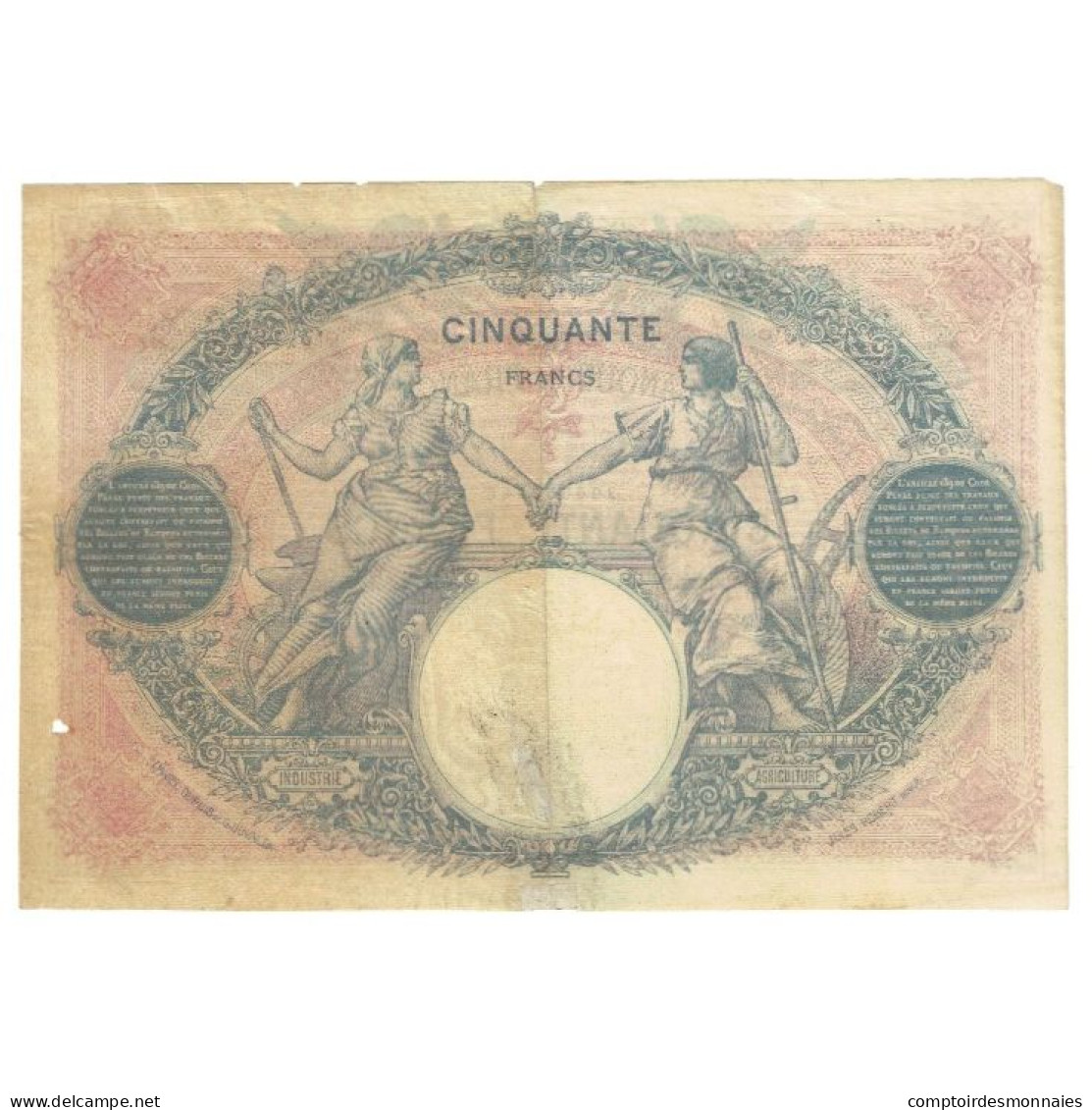 France, 50 Francs, Bleu Et Rose, 1926, E.Picard-J.Laferrière, 1926-11-12, TB - 50 F 1889-1927 ''Bleu Et Rose''