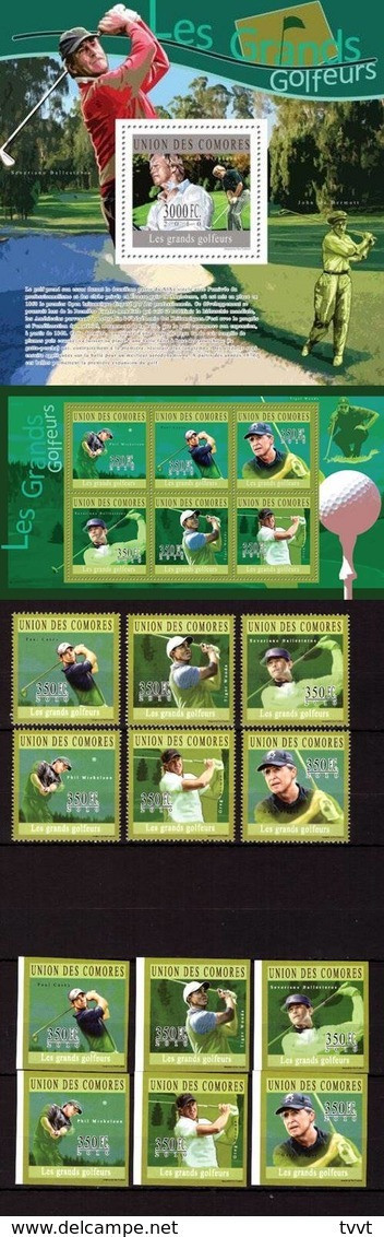 Comoros, 2010. [cm10201] Golf (s\s+bl+2 Sets) - Golf