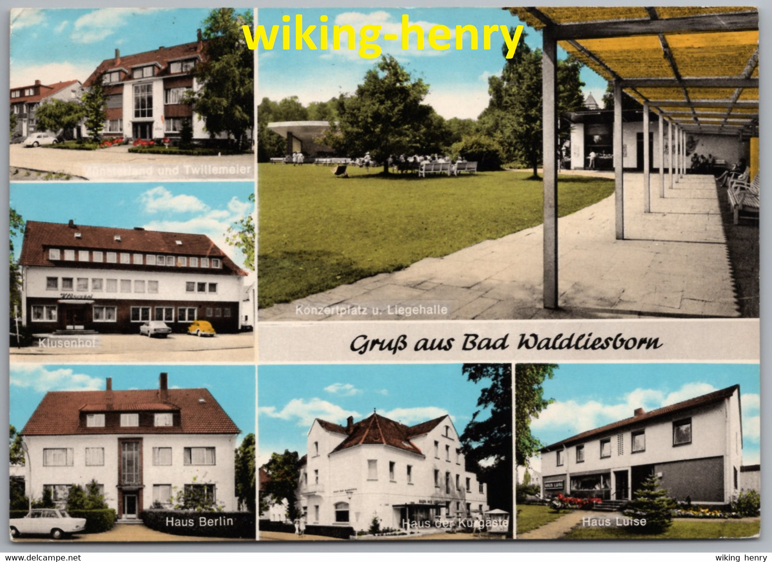 Lippstadt Bad Waldliesborn - Mehrbildkarte 14   Mit 2 VW Käfer - Lippstadt