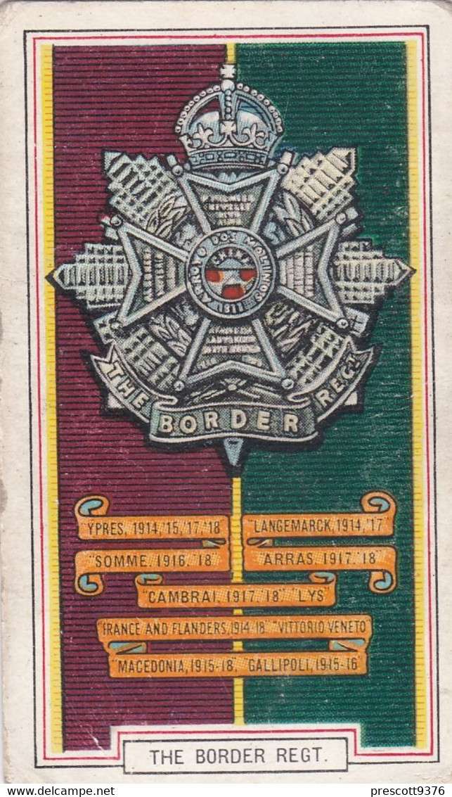 11 The Border Regt  - Army Badges 1939 - Gallaher Cigarette Card - Original - Military - Gallaher