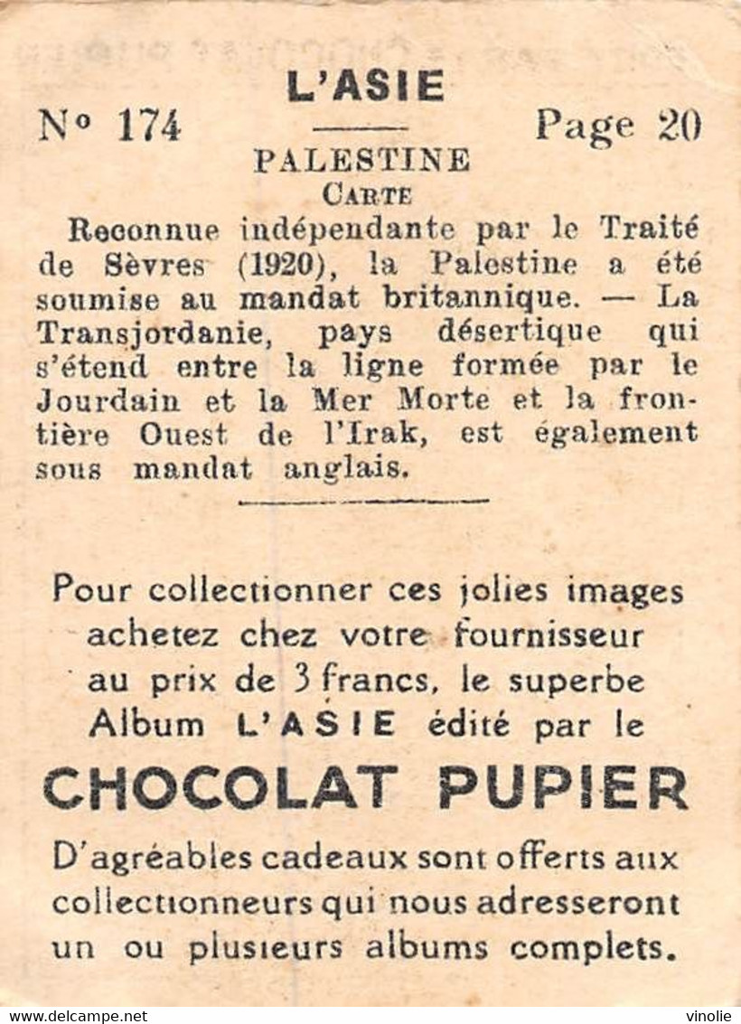 PIE-FO-21-2699 :  PALESTINE. EDITION DU CHOCOLAT PUPIER. - Palestina