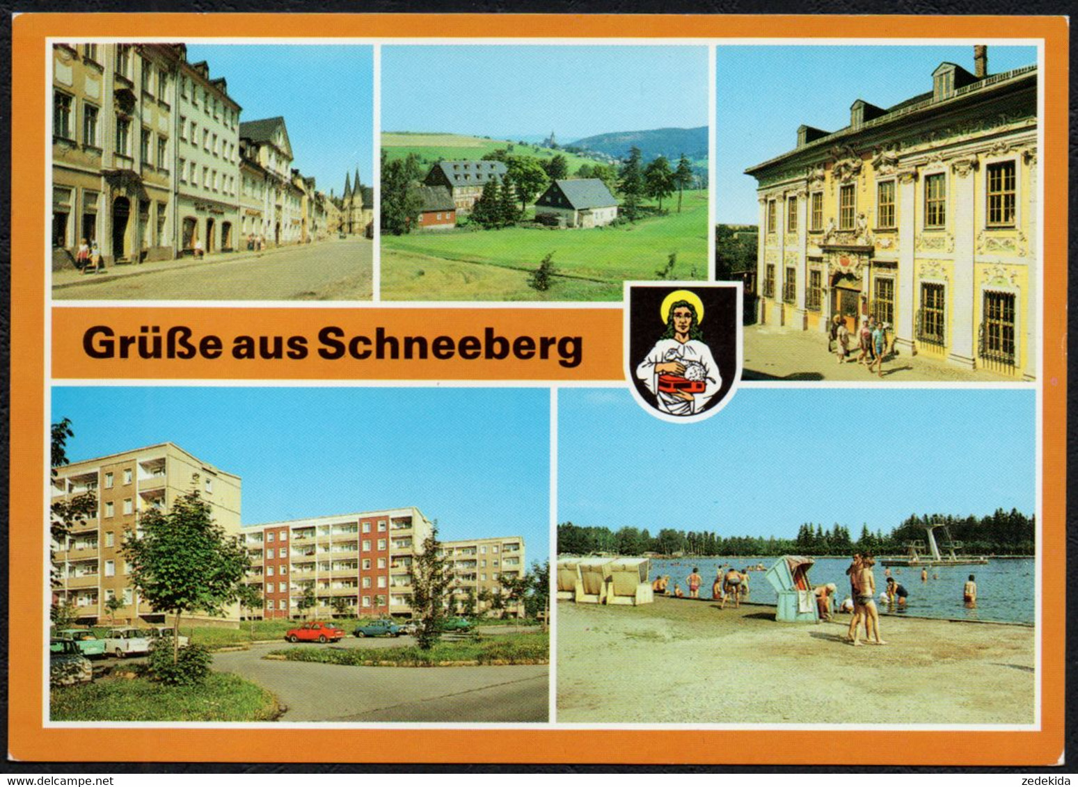 F3944 - TOP Schneeberg Neubauten - Bild Und Heimat Reichenbach Qualitätskarte - Schneeberg