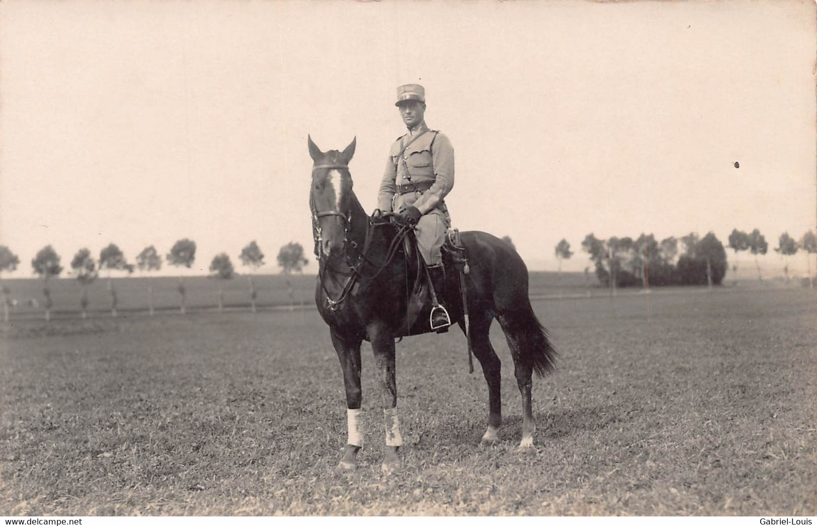 Militaria  - Schweizer Armee - Armée Suisse - Cavalier - Place D'armes De Bière Officier à Cheval (Brugger Bière) - Bière