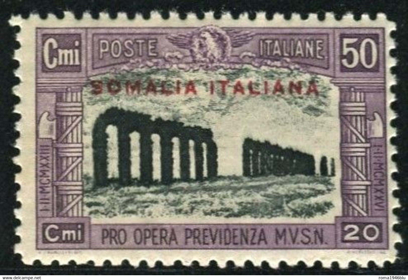 SOMALIA 1929 MILIZIA II 50 C. + 20 C. ** MNH - Somalie