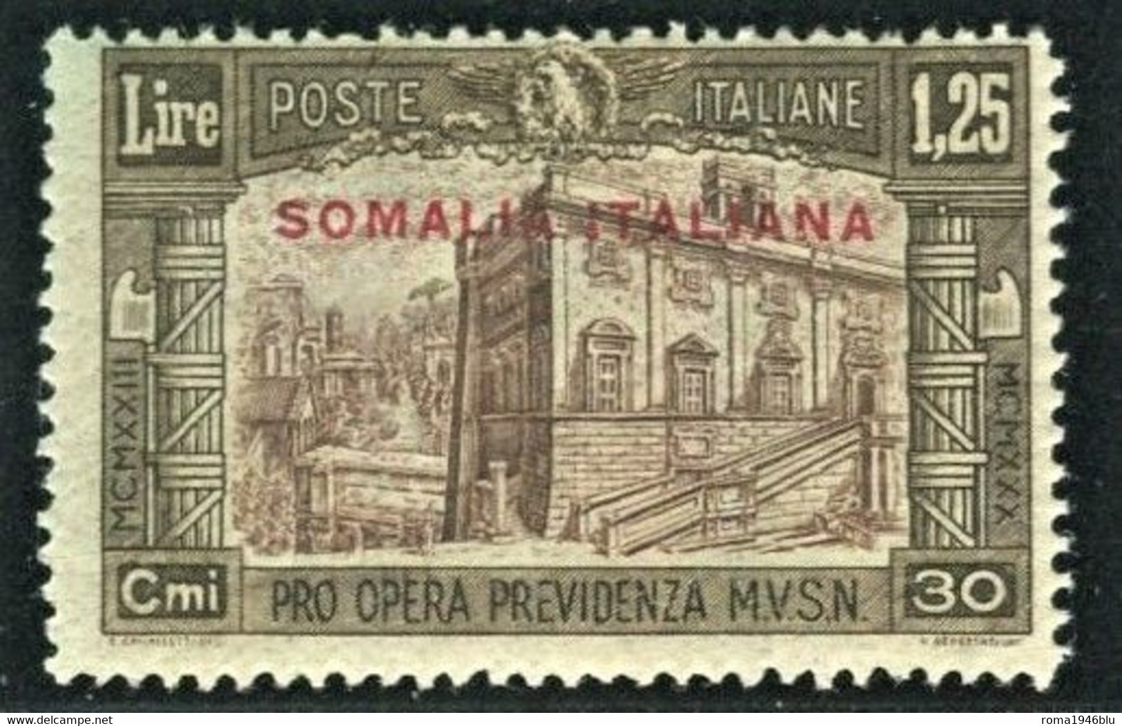 SOMALIA 1930 MILIZIA III 1,25 + 30 C. ** MNH - Somalia