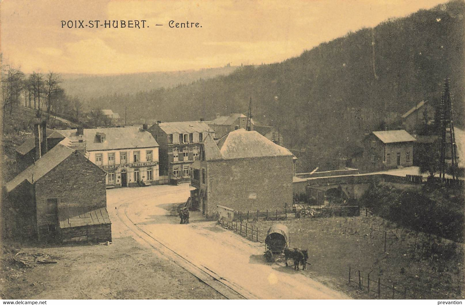 POIX-SAINT-HUBERT - Centre - Avec Hôtel De La Poste "JB Piette-Vincent" Carte Circulé En 1919 - Libin