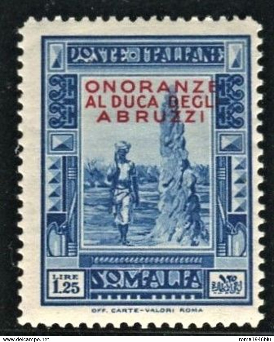 SOMALIA 1934 ONORANZE AL DUCA 1,25 ** MNH - Somalia