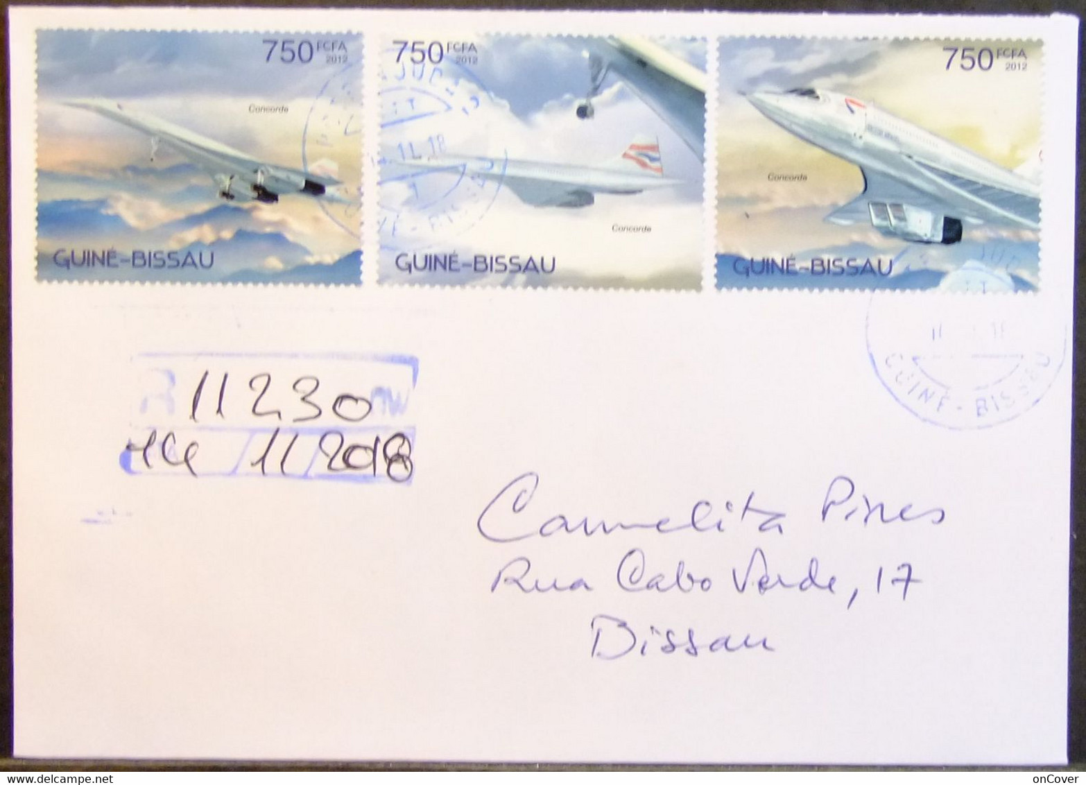 Guinea-Bissau - Registered Cover 2018 Concorde - Concorde