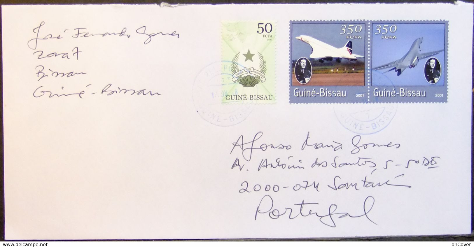 Guinea-Bissau - Cover To Portugal 2018 Concorde Charles De Gaulle - Concorde