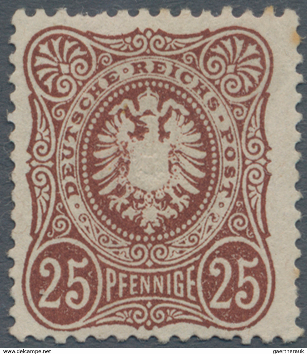 Deutsches Reich - Pfennige: 1875, 25 Pfge. Rötlichbraun, Befindet Sich In Ungebrauchter Erhaltung Un - Unused Stamps