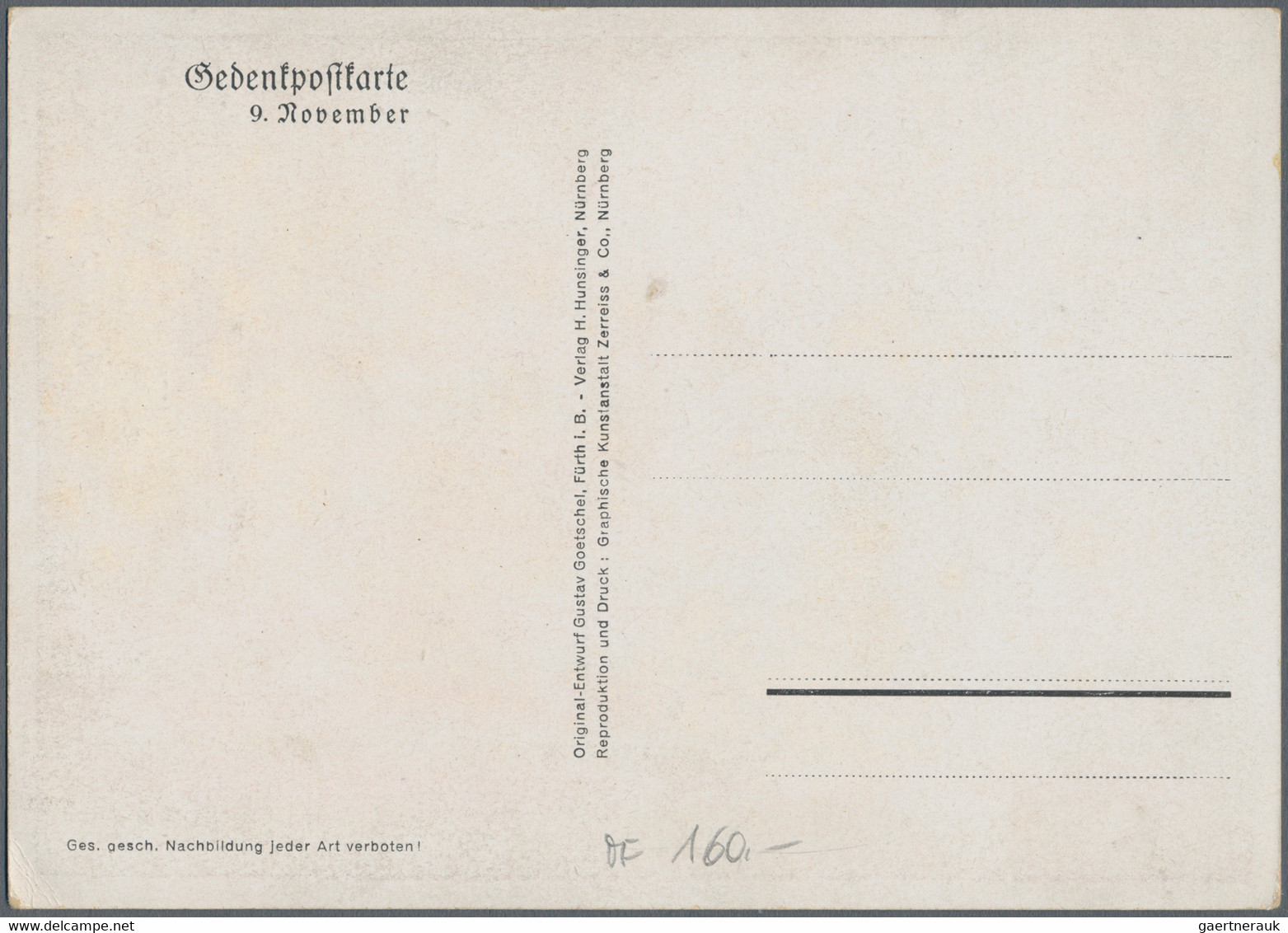 Ansichtskarten: Propaganda: SA: 1933/37, "Zum Gedenken Des 9. November 1923", Drei Farbige Erinnerun - Parteien & Wahlen