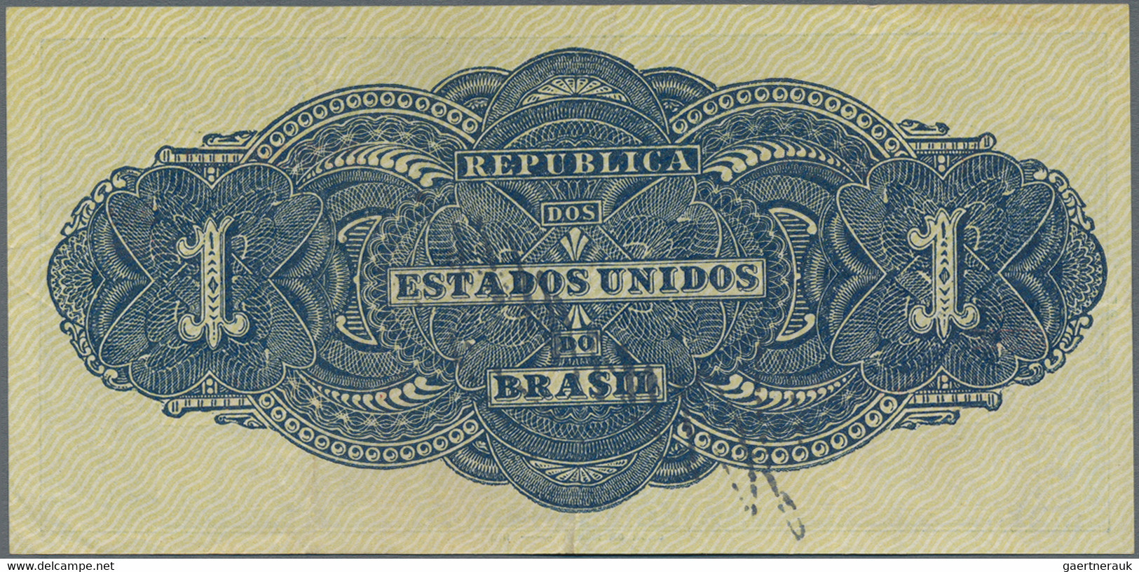 Brazil / Brasilien: Lot With 3 Banknotes Containing 1 Mil Reis ND(1921) P.8 (VF), 50 Mil Reis ND(193 - Brazil