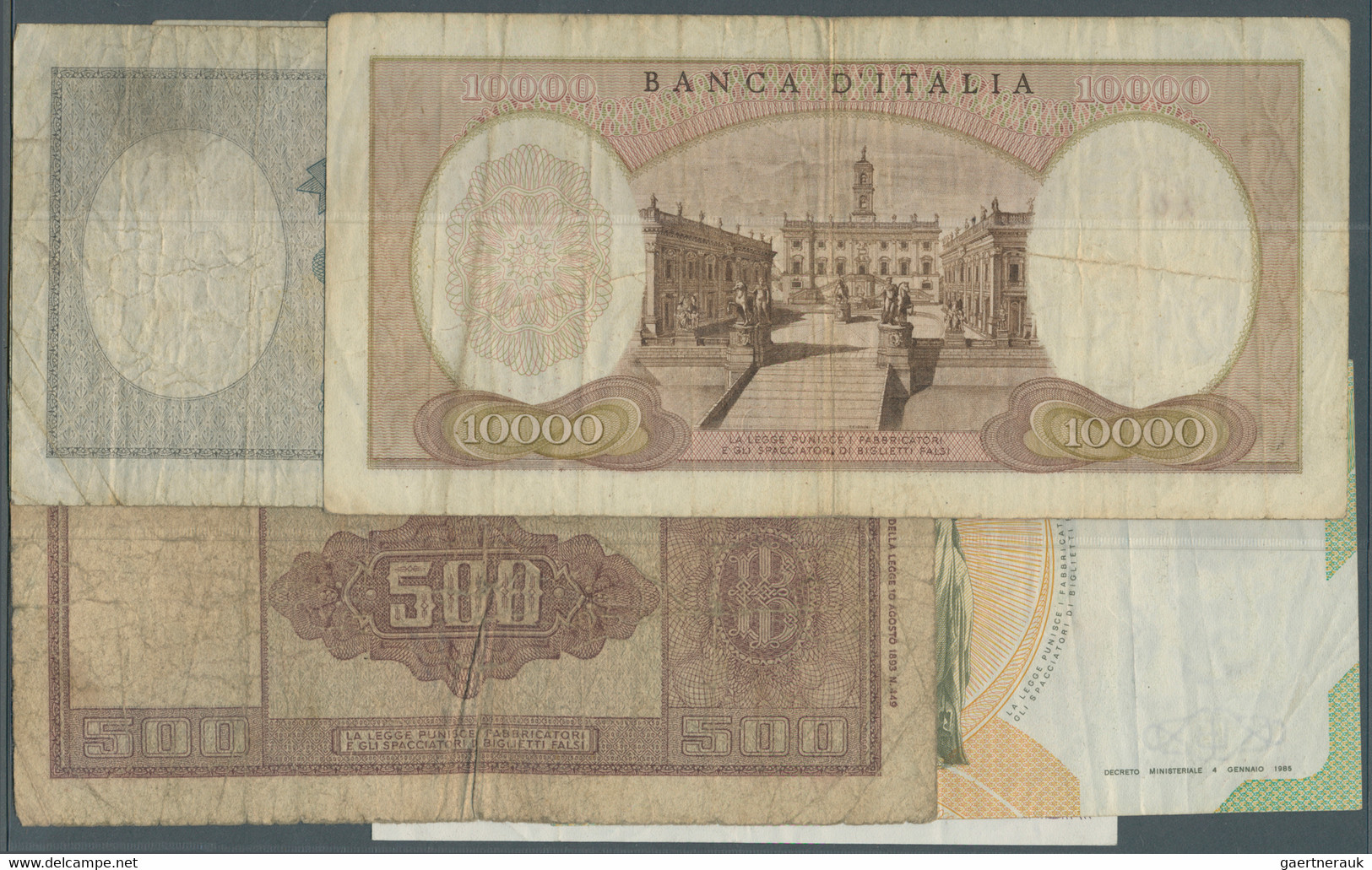 Italy / Italien: Set Of 12 Notes, All REPLACEMENT Notes, Containing 1000 Lire 1948 Letter "W" P. 88a - Other & Unclassified