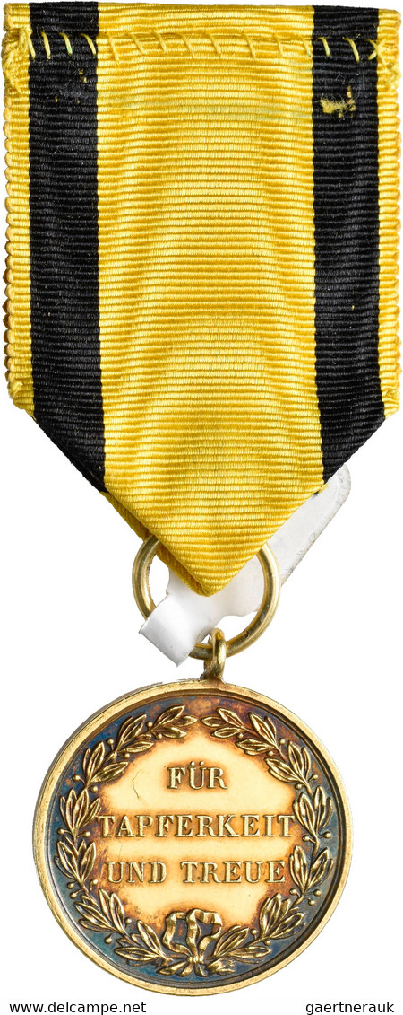 Orden & Ehrenzeichen: Württemberg, Goldene Militärverdienstmedaille, Für Tapferkeit Und Treue, Sv. O - Autres & Non Classés