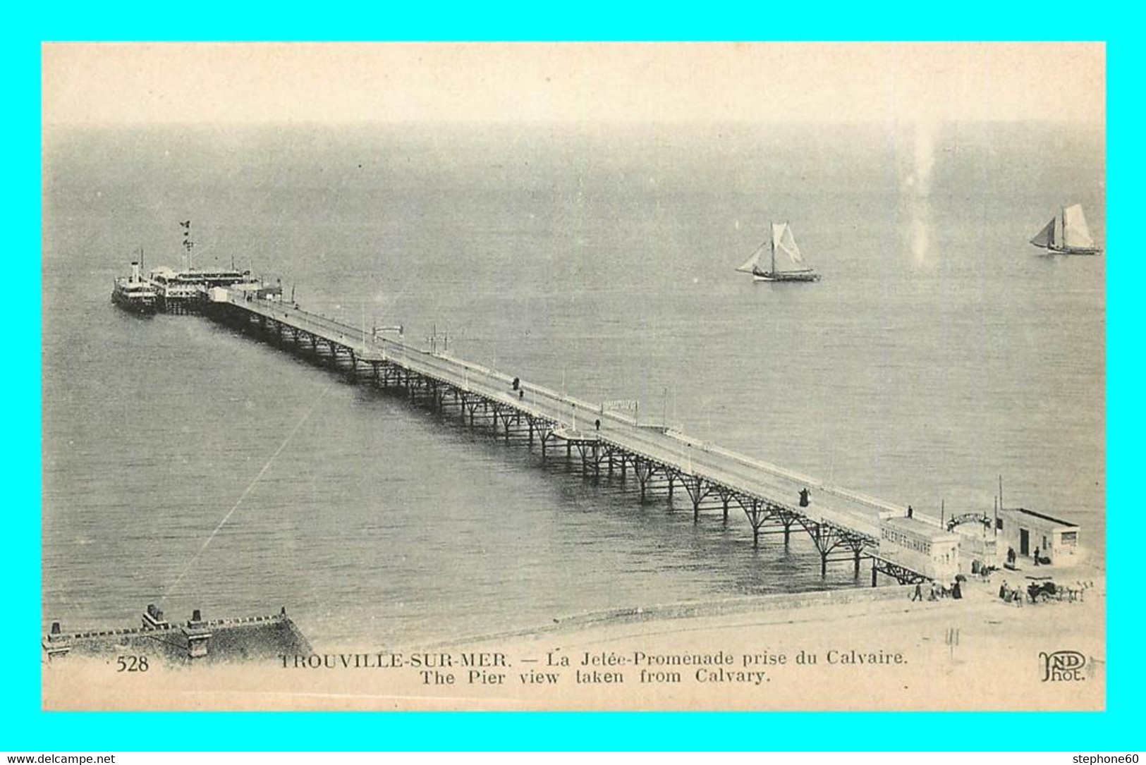 A869 / 153 14 - TROUVILLE Sur MER La Jetée Promenade Prise Du Calvaire - Trouville