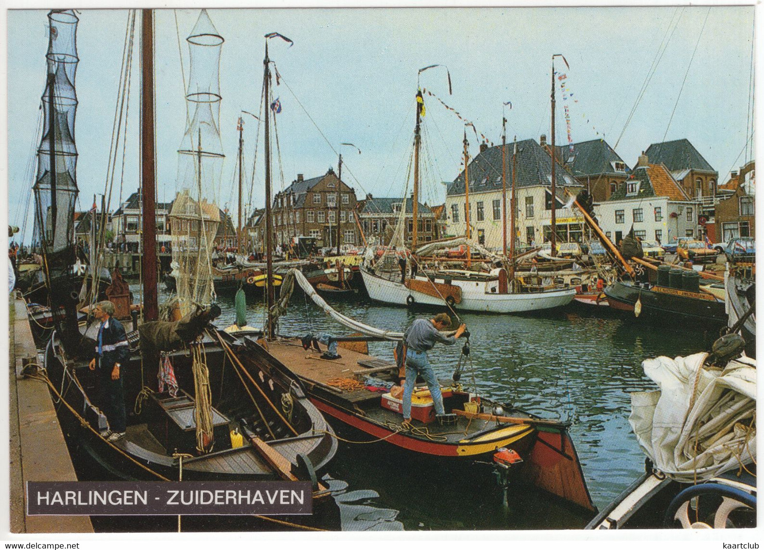 Harlingen - Zuiderhaven - Skutsjes/Tjalken - (Friesland, Nederland) - Nr. HAN 19 - Harlingen