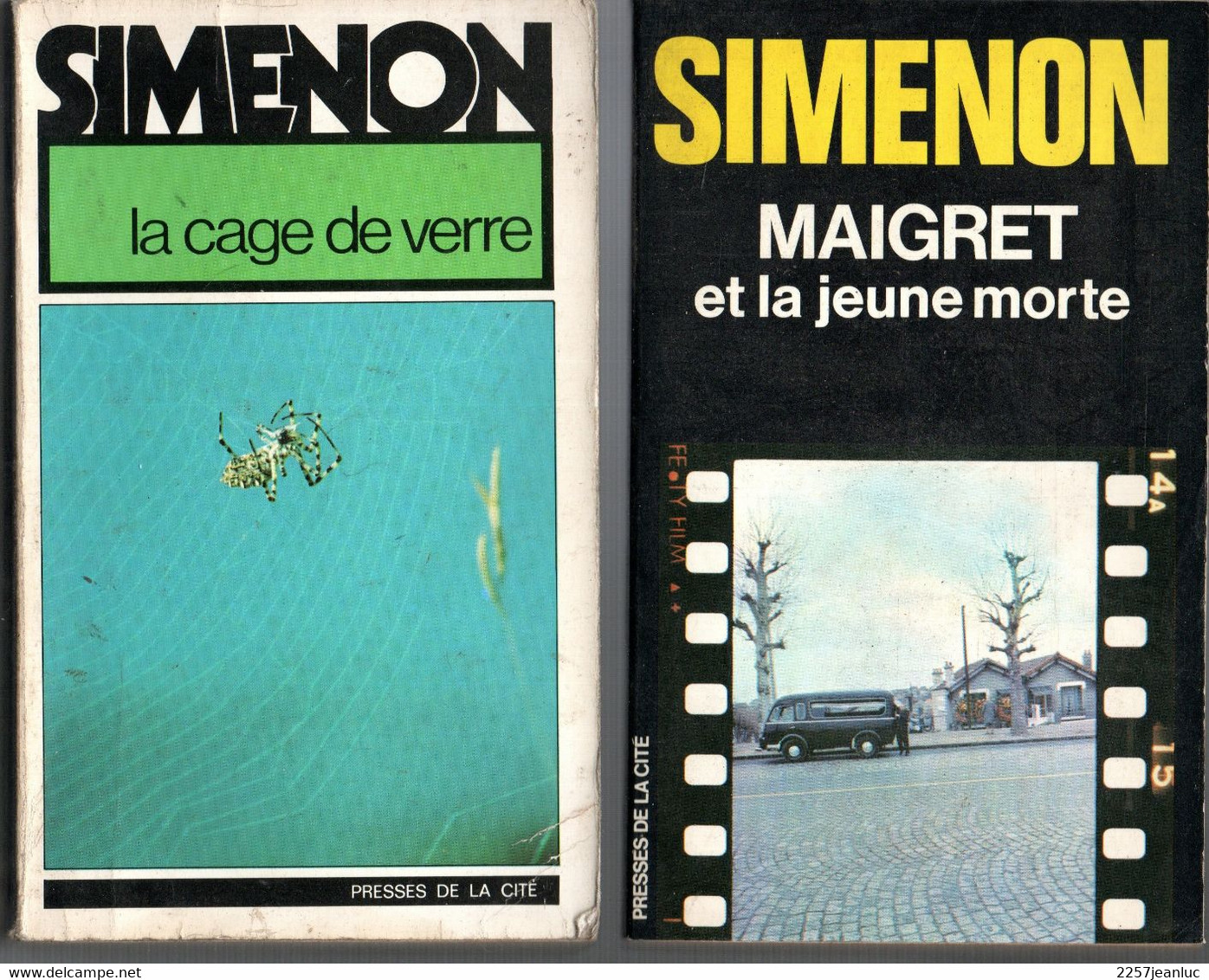 Lot 4 Romans  - Auguste Le Breton Du Rififi N:1 Et 2 & Simenon Maigret La Jeune Morte Et La Cage De Verre... - Simenon