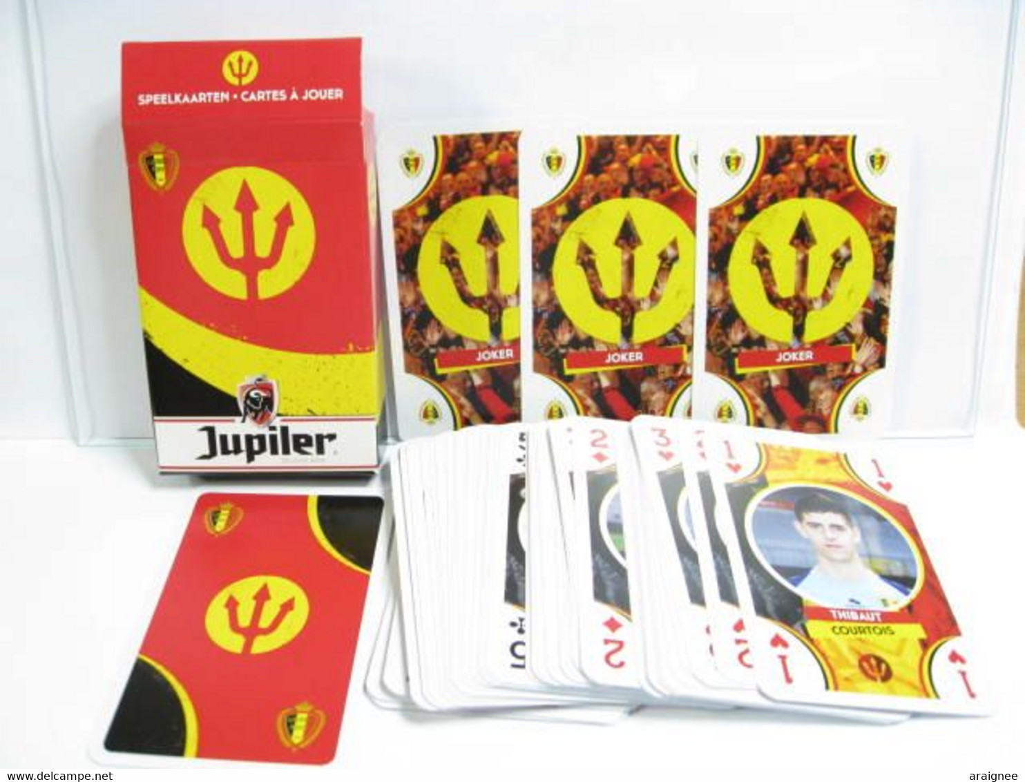 UN JEU DE 55 CARTES JUPILER  LES DIABLES ROUGES MONDIAL 2014 (3 JOKERS) - 54 Cards