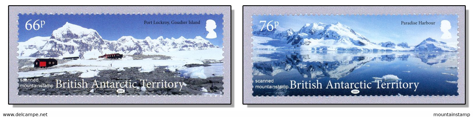 BAT 2018 British Antarctic Territory - Mountains Berge Port Lockroy Paradise Bay Luigi Peak And Seven Sisters - MNH ** - Bases Antarctiques